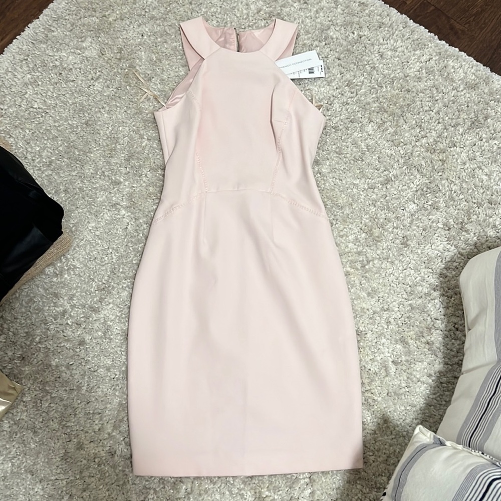 French Connection Pink Midi Dress